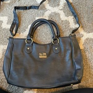 Black coach purse